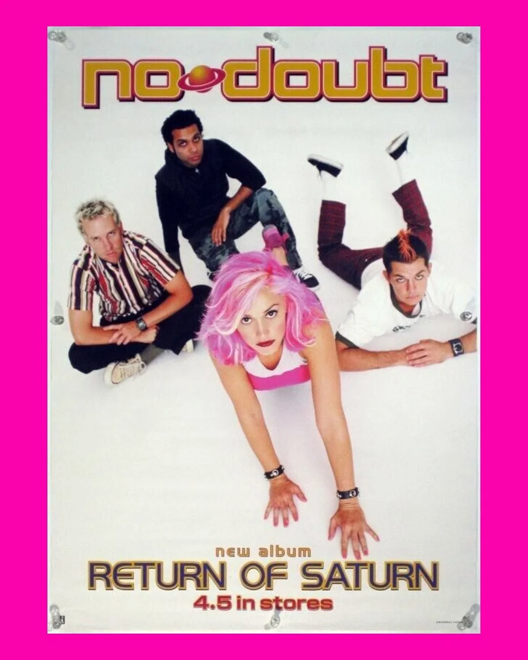 Just a smidge under a true Saturn return&hellip; celebrating 25 years of No Doubt&rsquo;s &ldquo;RETURN OF SATURN&rdquo;, out since April 11th, 2000. A cosmic intertwining of ska, reggae, and slower ballads, this album debuted at #2 on the Billboard 
