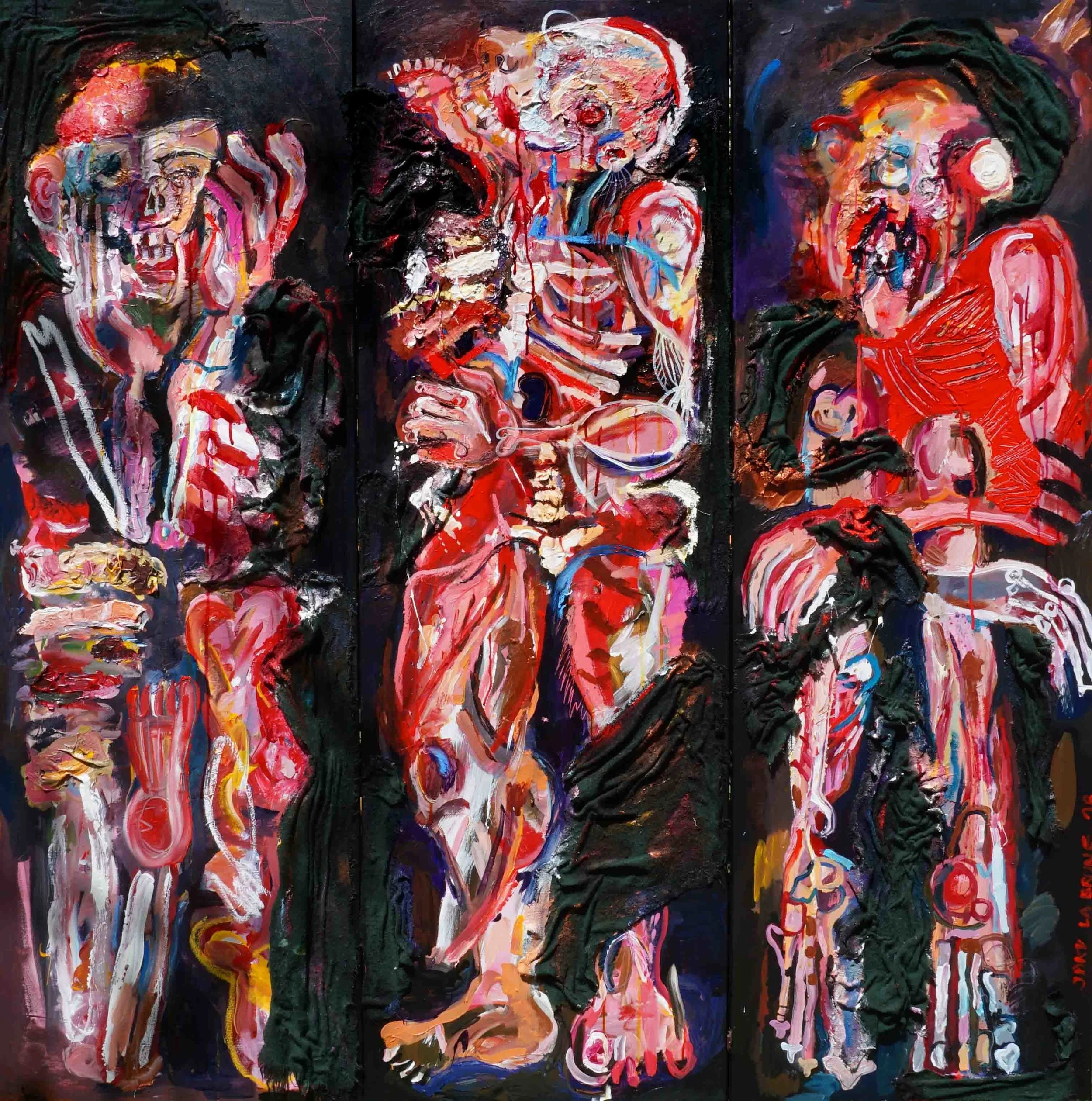 ENTRE LES MURS, 150x150cm, 2018