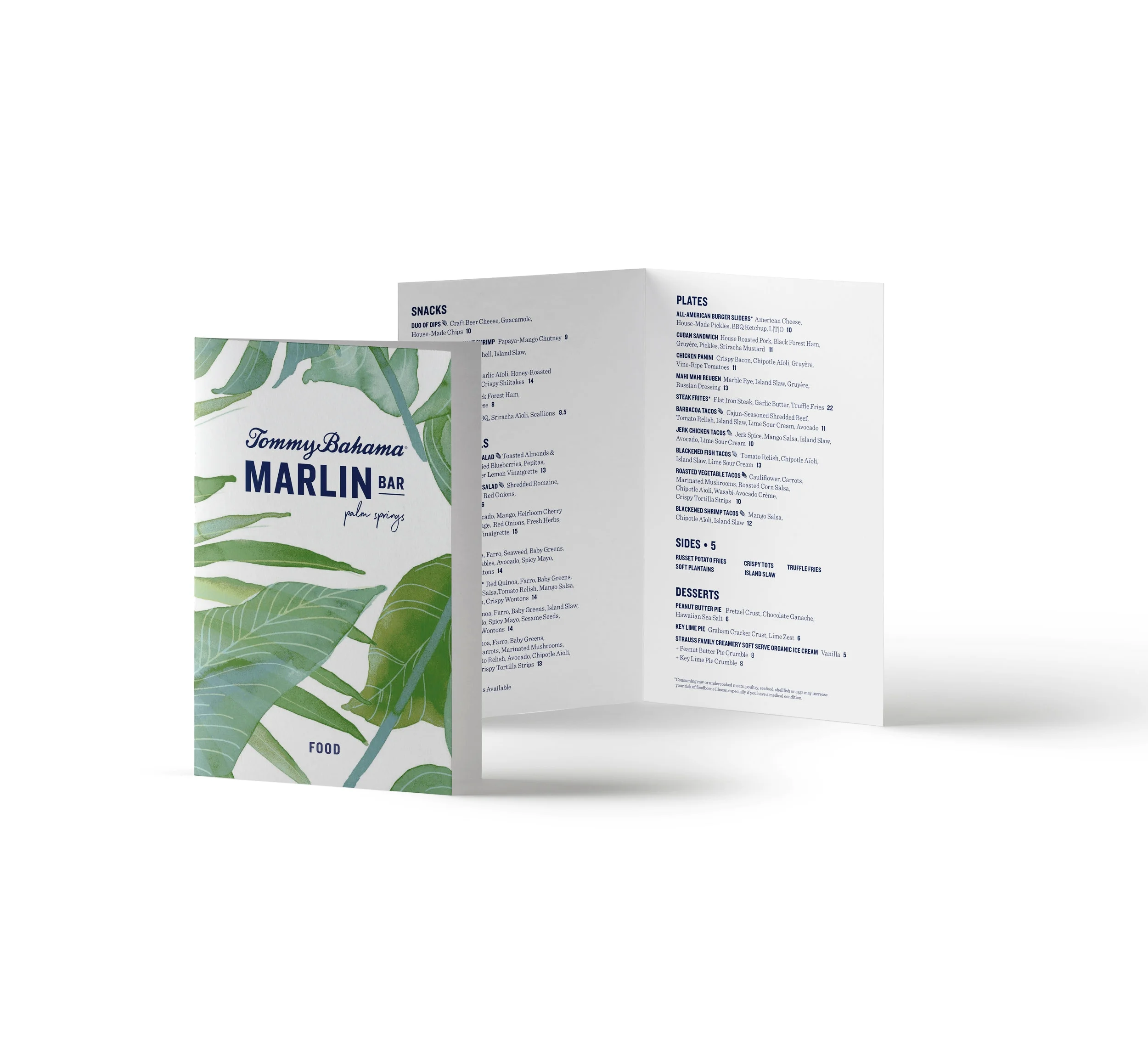 TOMMY BAHAMA :: MARLIN BAR MENU