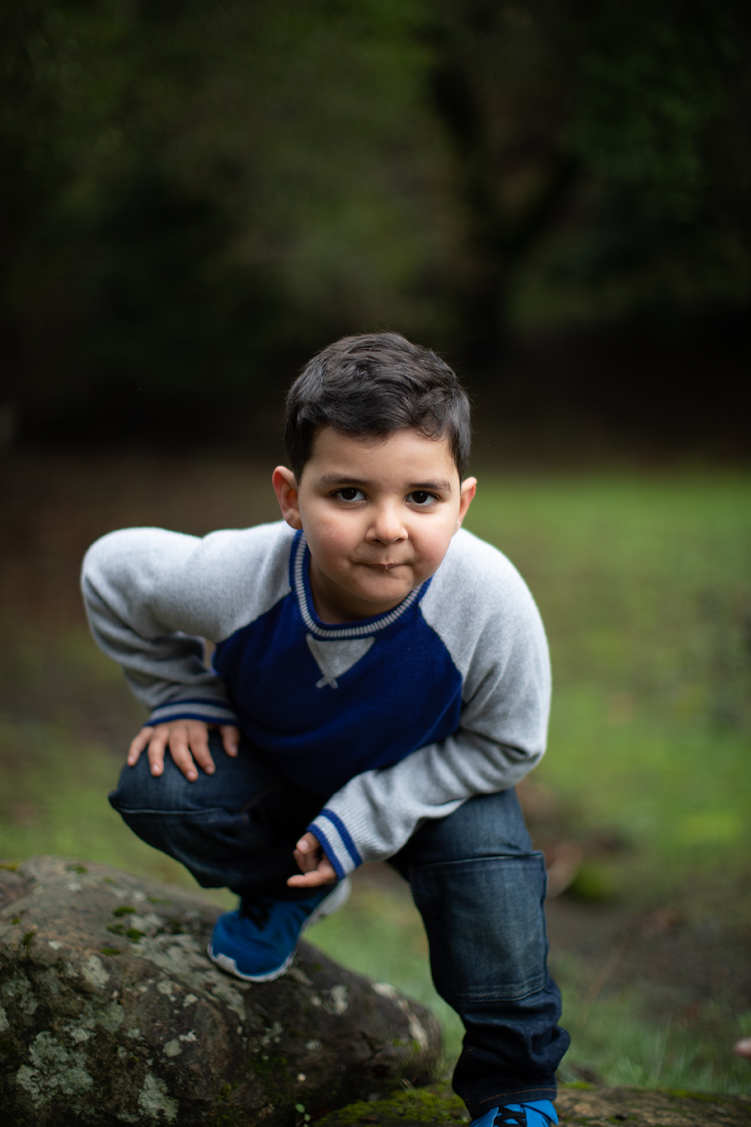 Cute Outdoor Portrait of Young Boy in the San Francisco Bay Area