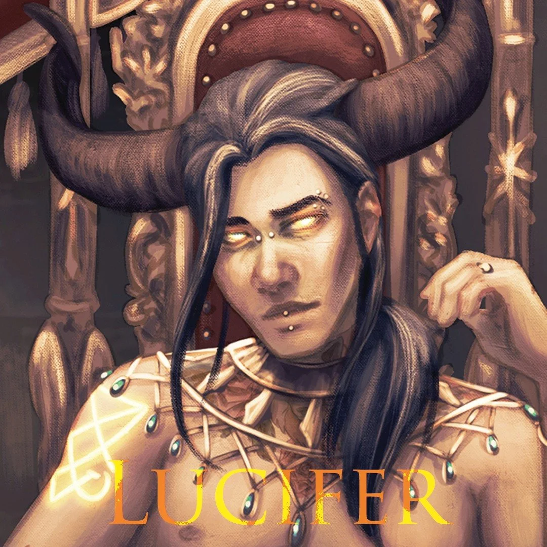 𝔐𝔬𝔯𝔫𝔦𝔫𝔤𝔰𝔱𝔞𝔯, 𝔏𝔲𝔠𝔦𝔣𝔢𝔯 𝔐𝔬𝔯𝔫𝔦𝔫𝔤𝔰𝔱𝔞𝔯. 𝔎𝔦𝔫𝔤 𝔬𝔣 ℌ𝔢𝔩𝔩

Lucifer is an important character not only in Inferis, but in Caelum as well. In Unspoken Gods, he is still considered an archangel, and Gabriel&rsquo;s counterpart