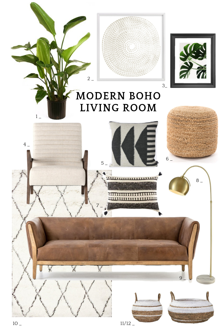12 Modern Boho Living Room Ideas — 12 Pieces