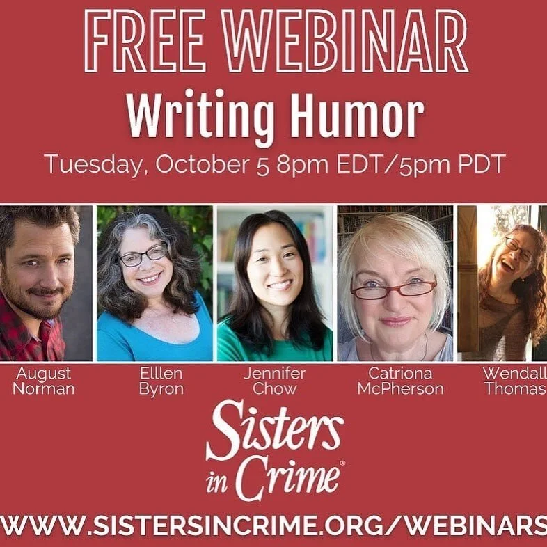 I'm thrilled to be part of this SISTERS IN CRIME Panel on October 5th