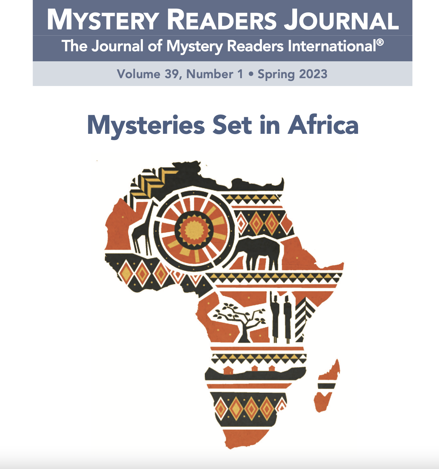 Honored my article "Vacation, Vacation, Vacation" appears in the latest issue of Mystery Readers International.