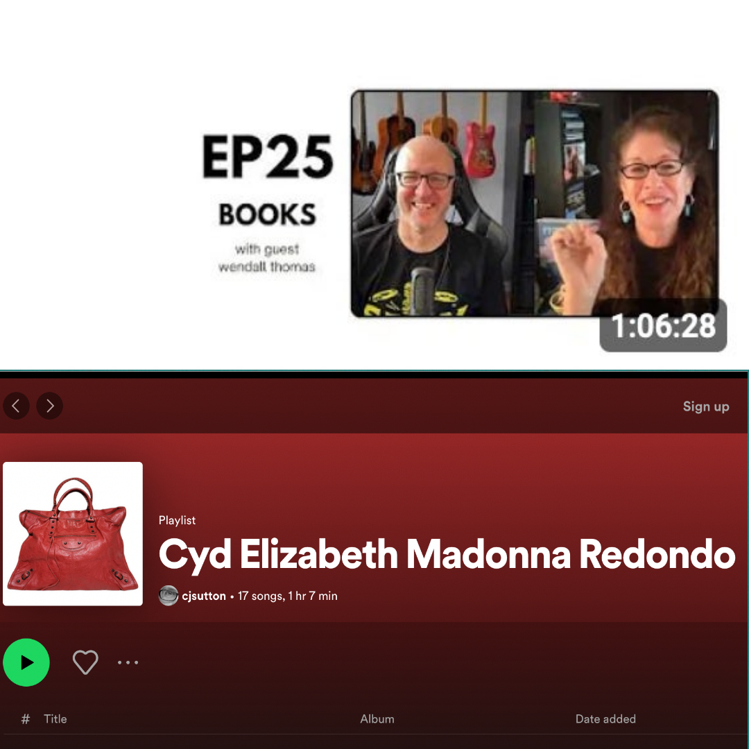  Chad Sutton  and I put together a Cyd Redondo playlist and talk about our music histories on his Aural Mess podcast.