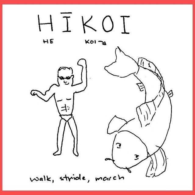 he-koi = hīkoi! In honour of the Parihaka legacy of peaceful protest (and shout out to #mlkday) this kupu is brought to you in support of the hīkoi happening today in Glenn Innes for Ioela Niki Rauti and her right stay in her home #DefendNiki #ThisHo