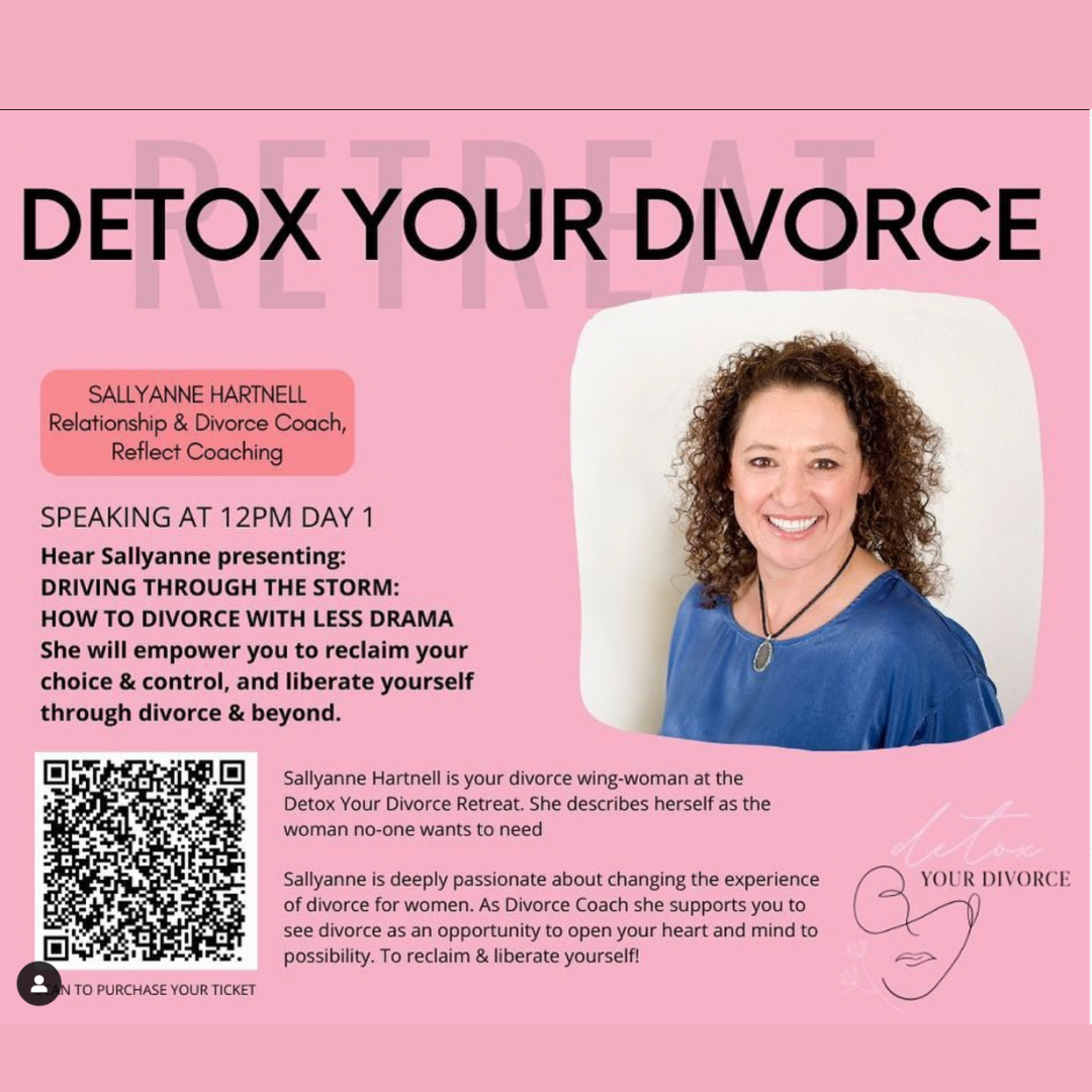 Detox your divorce retreat Reflect Coaching Sallyanne Hartnell speaker.png