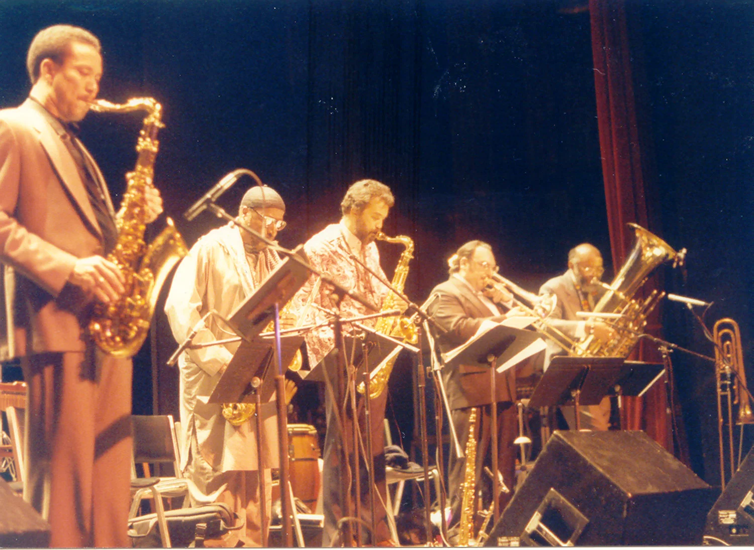 Bill Pierce, Yusef Lateef, Leonard Brown, Gary Valenete, Bill Lowe