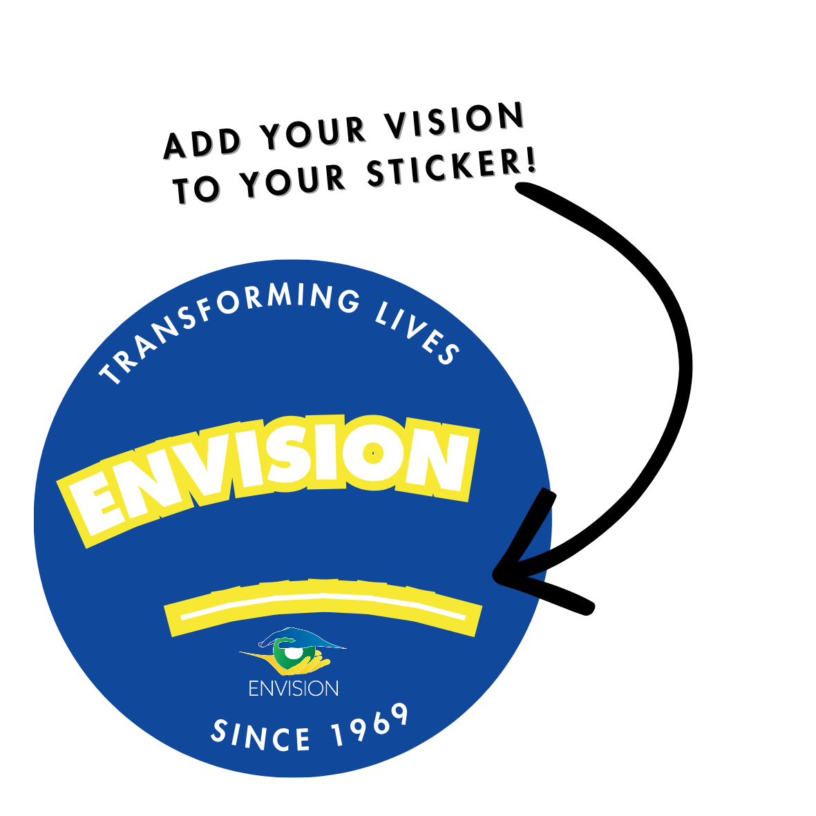 Envision logo with the slogan 'Transforming Lives,' and the phrase 'Since 1969' beneath it.