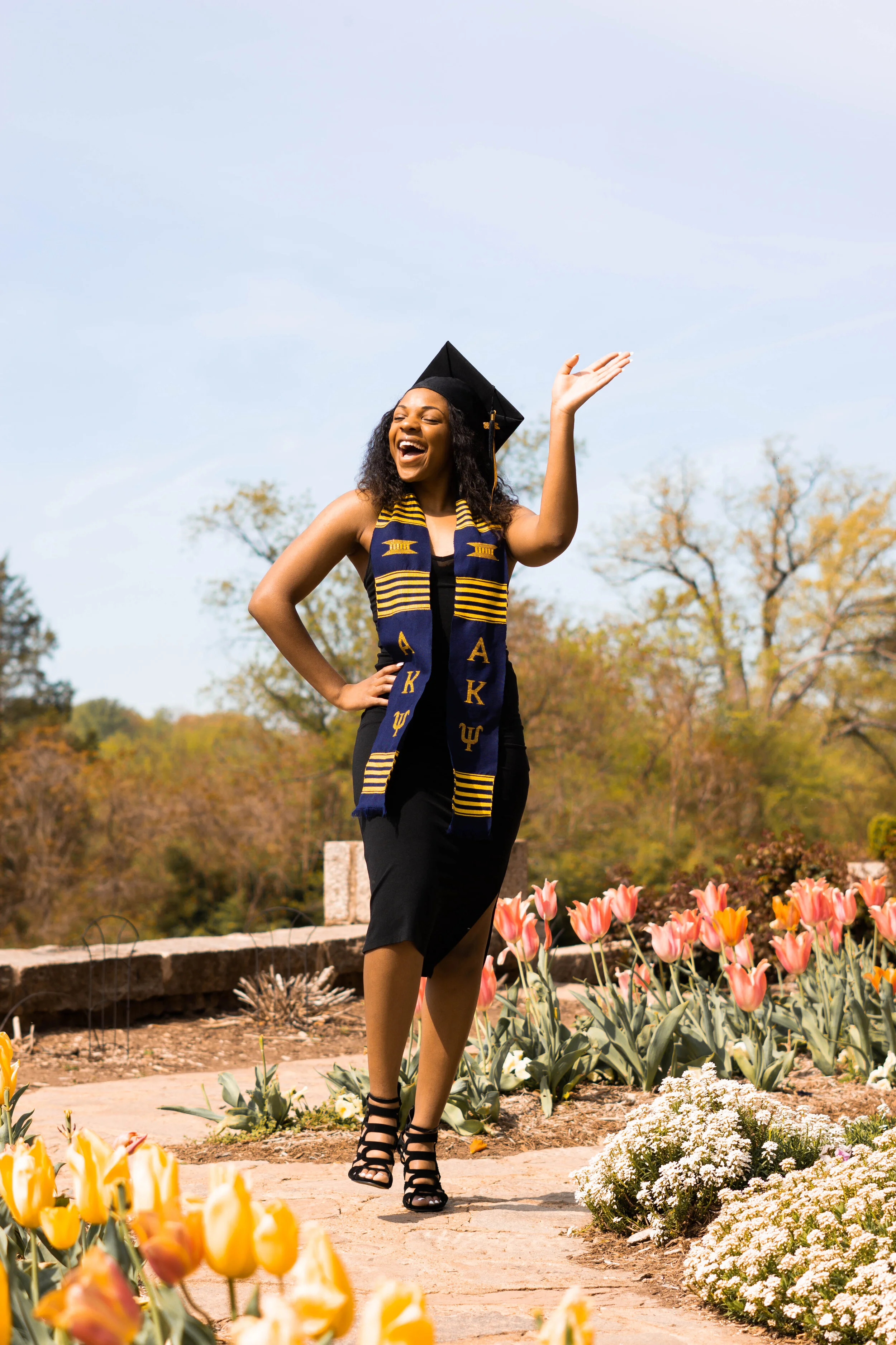 Fun Graduation Shoot - Rose Garden