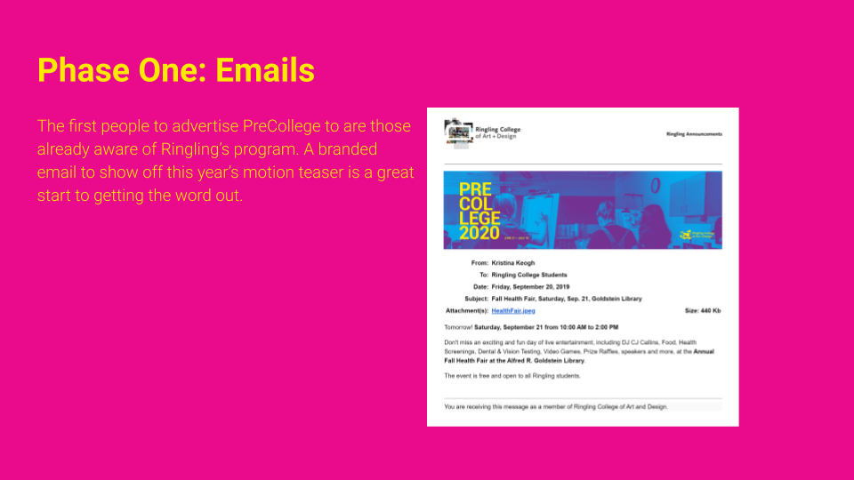 Ringling College of Art and Design Precollege Social Media