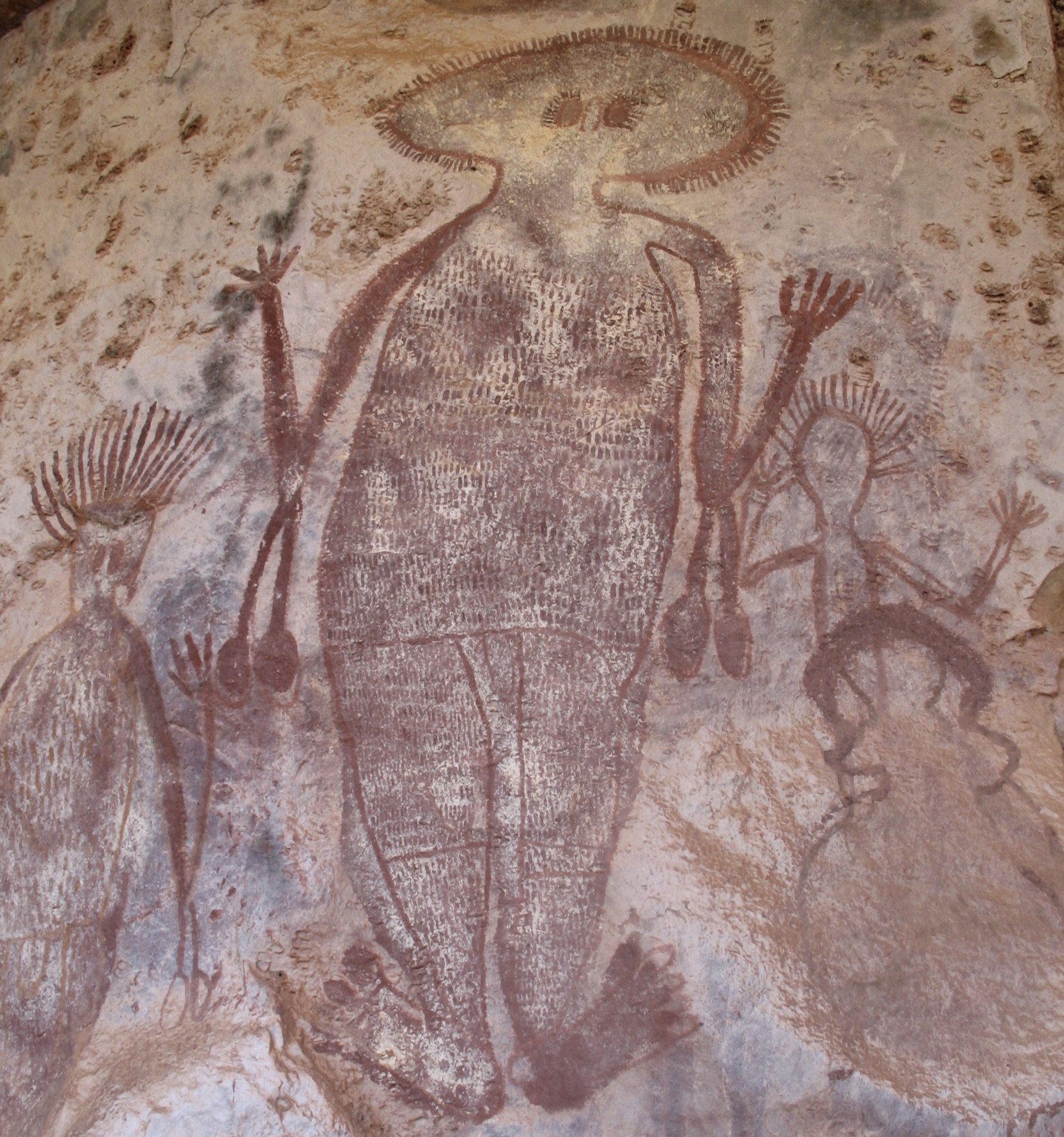 Wandjina rock art figures.JPG