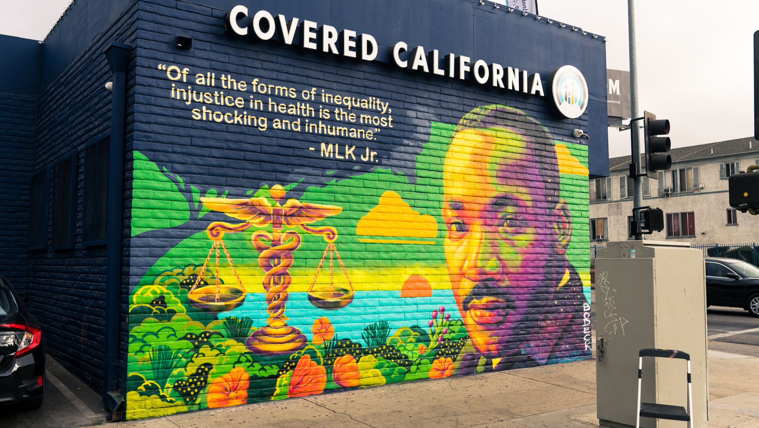 MLK Jr mural for Covered California