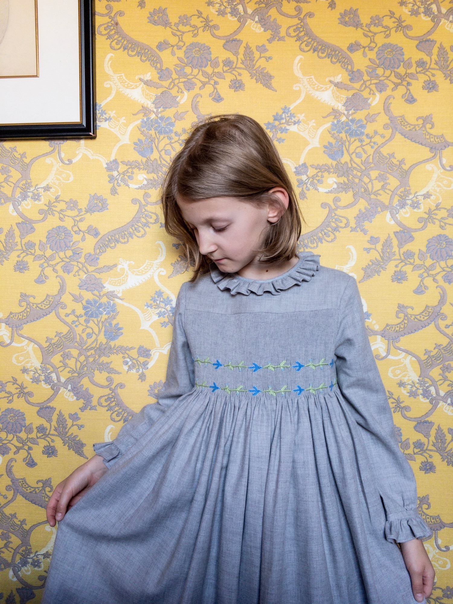 Paris with kids handmade smocked dress Buci hotel