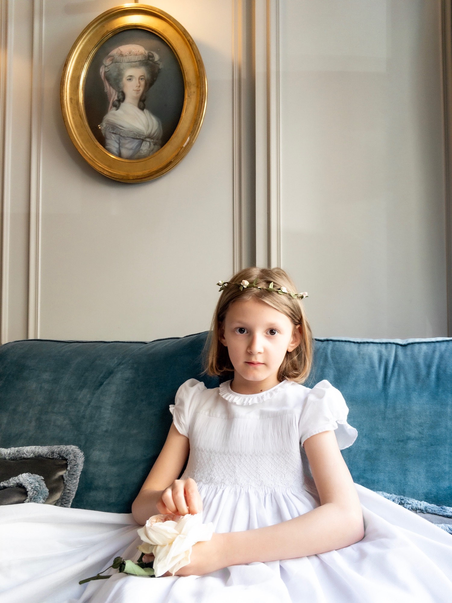 Paris with kids handmade smocked dress Buci hotel