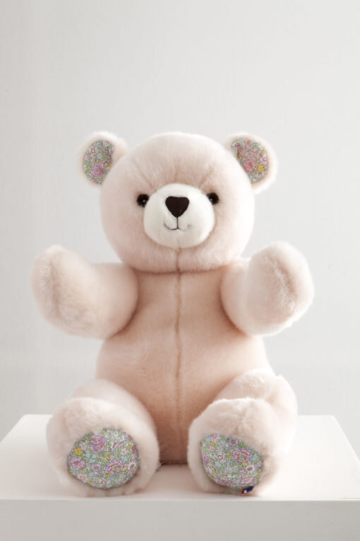 Pink fur teddy bear