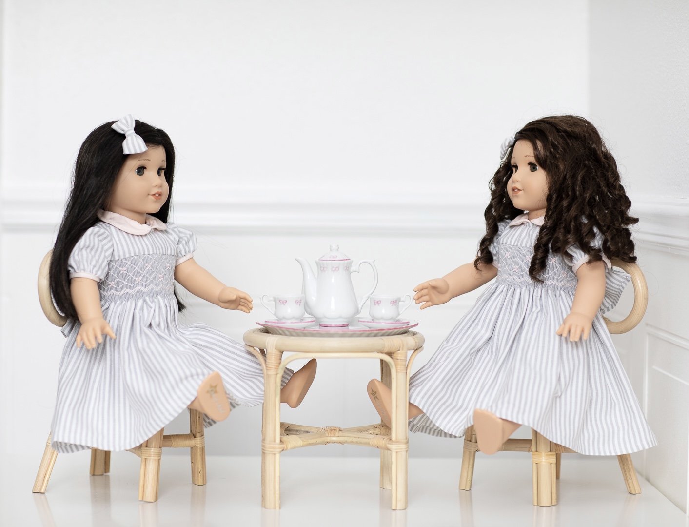 Miniature tea set for dolls  Handmade porcelain  Paris boutique for kids 