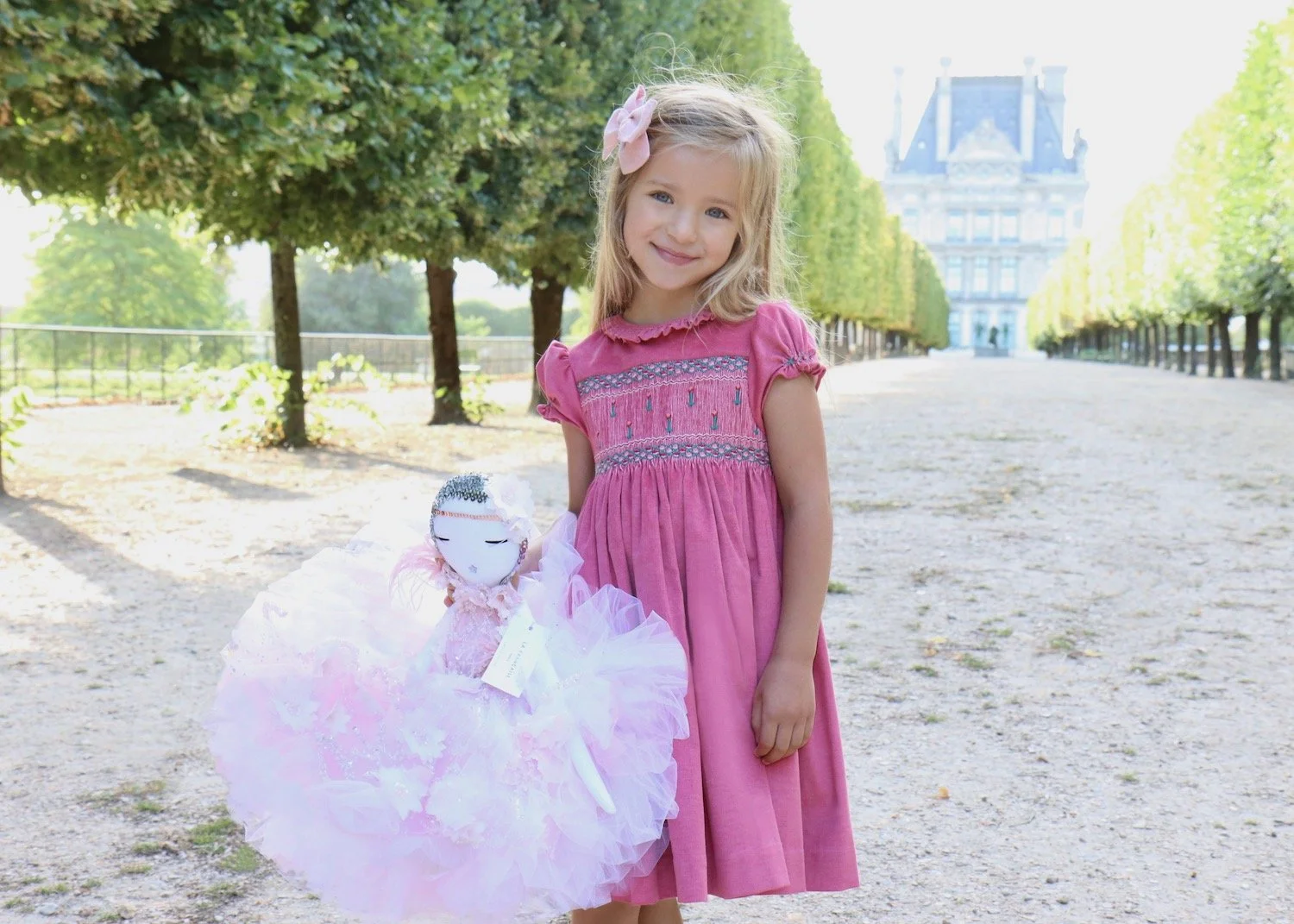 Louisette Girl Dress in Fayence main image 0