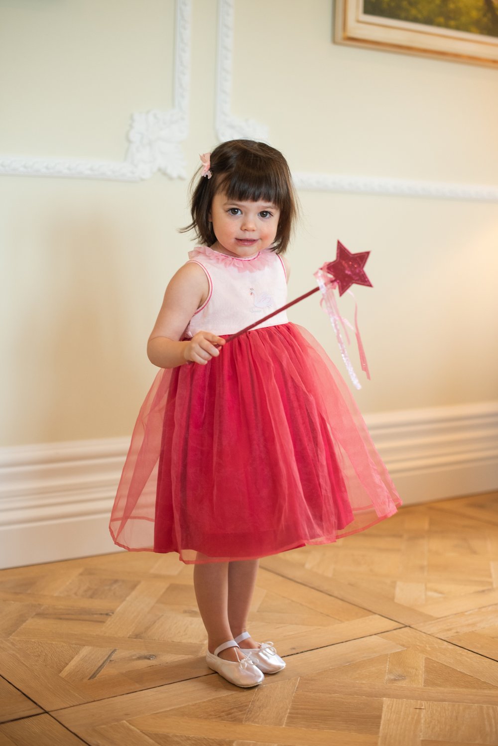  Handmade ballet themed ballerina pink party dress Paris boutique for kids 