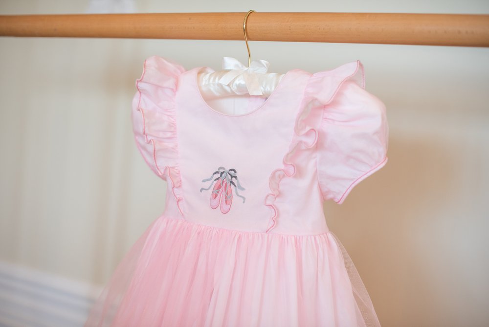  Handmade ballet themed ballerina pink party dress Paris boutique for kids 