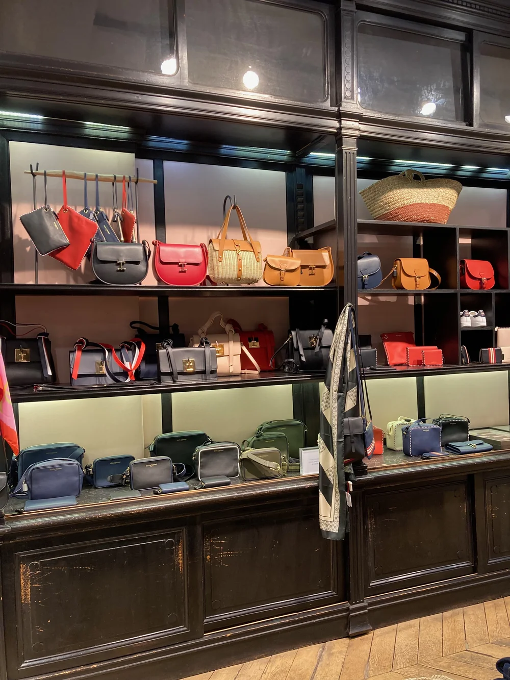  Inès de la Fressange urbane flagship store featuring high-end, Parisian-chic women's apparel, accessories &amp; housewares. Elegant French style Paris boutique 