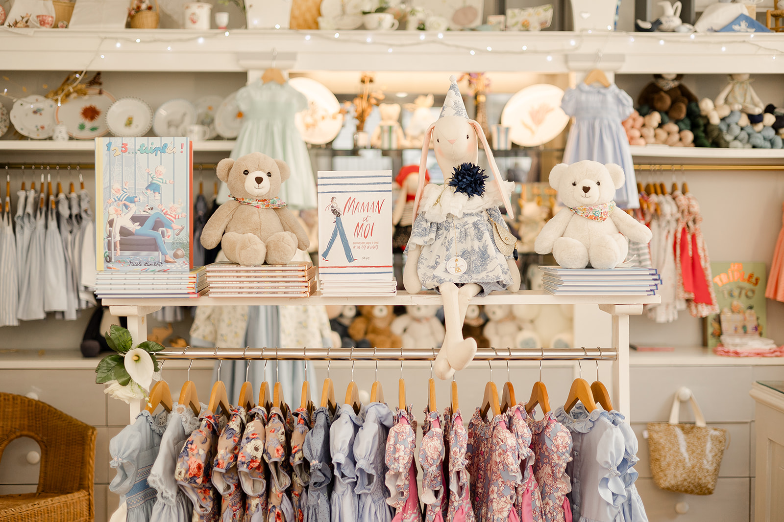  Limited edition smocked dress collection at L'Île aux Fées Paris boutique 