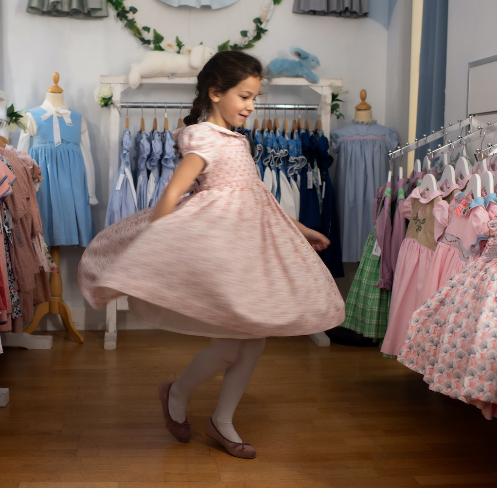 Princess Spin smocked dress, Paris one of a kind experience for girls