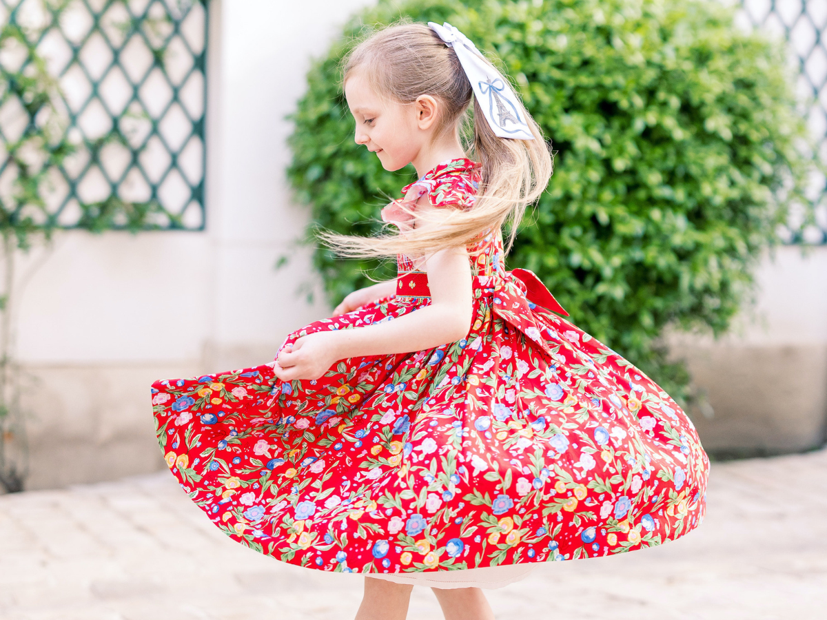 Paris Rive Gauche typically French childrens's dress