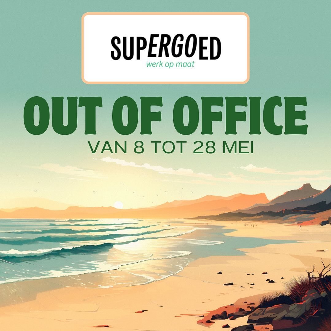 #outofoffice #deconnectie #supergoed