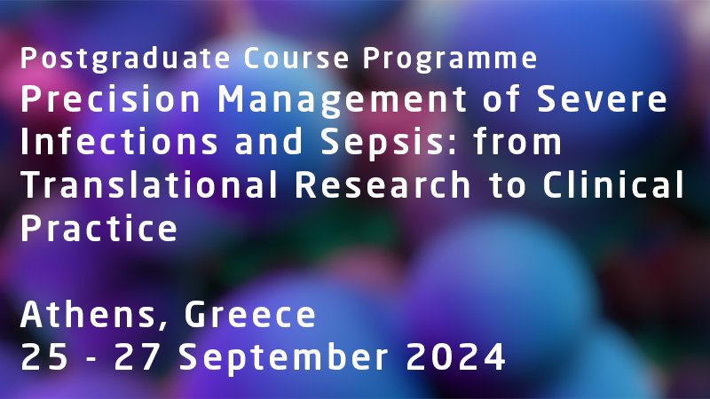 Save the date: 25-27 September, ESA and ESCMID co-hosts course on precision medicine in sepsis