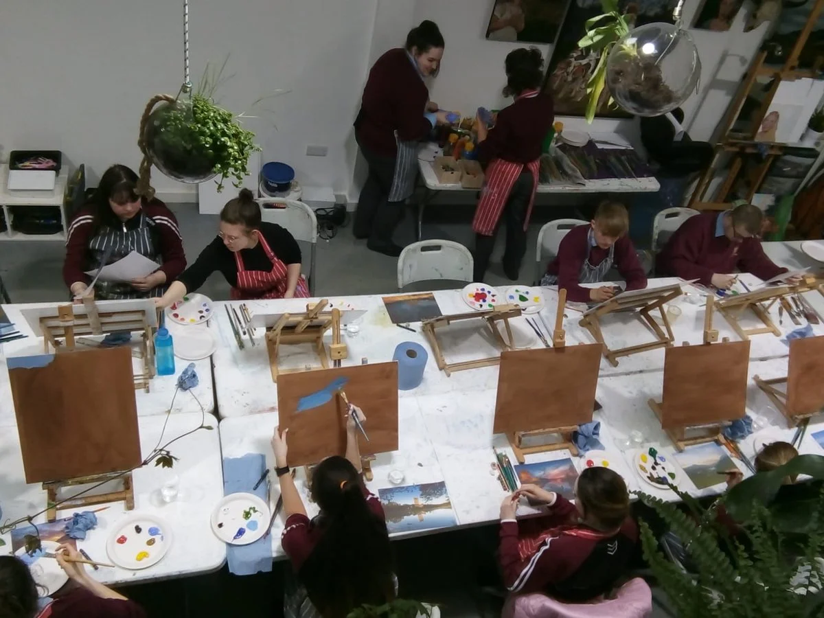 T.Y. students visit The Art House