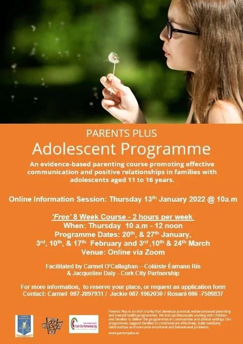 Parents Plus Adolescent Online Program