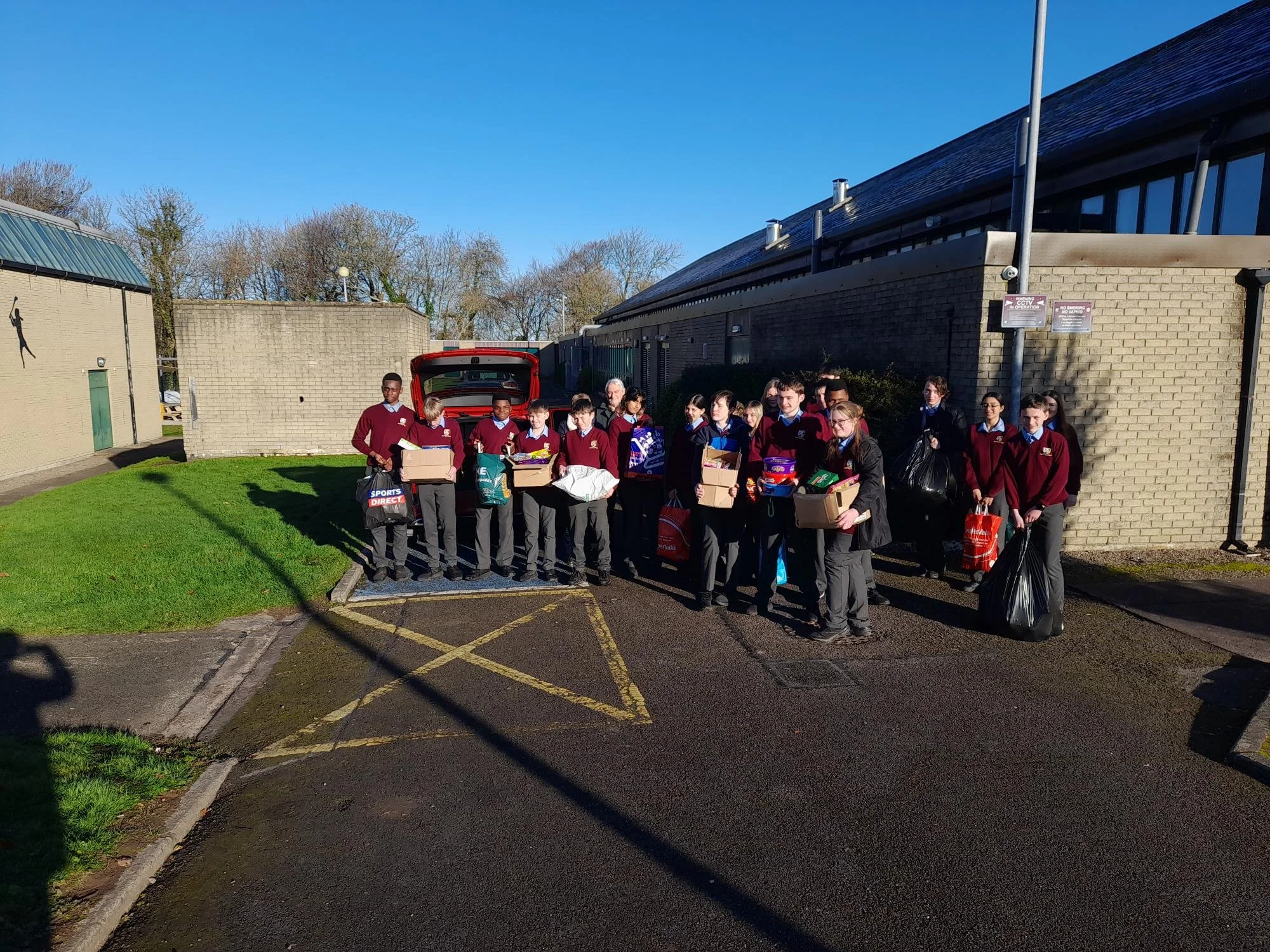Student Council Food Collection for SVP