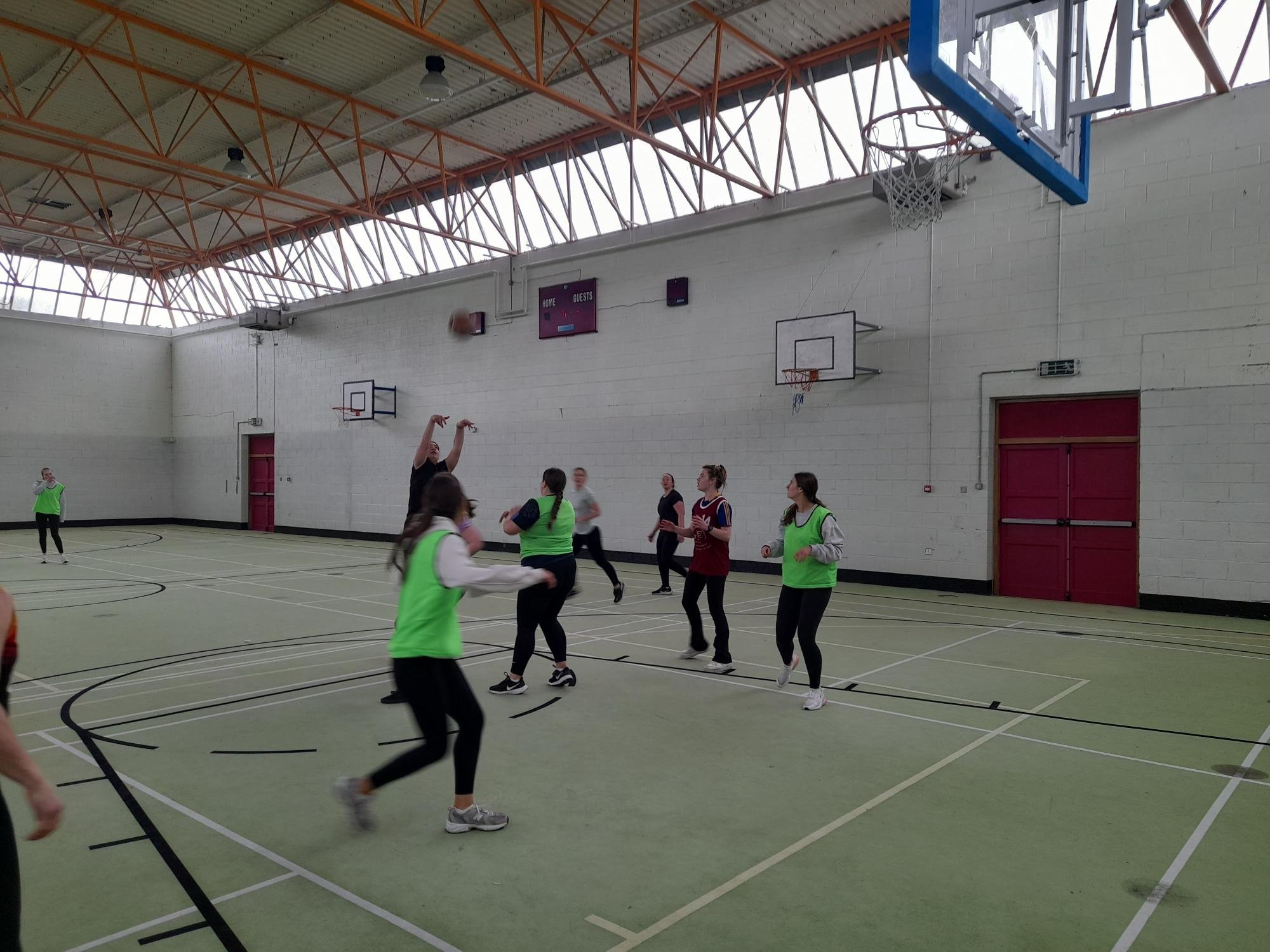 Ladies Basketball- Staff V Students Epic!