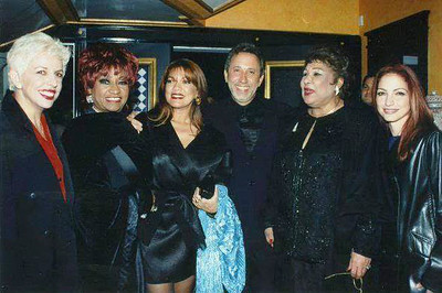 Albita, Celia, Angela Carrasco, Emilio Estefan and Olga Guillot