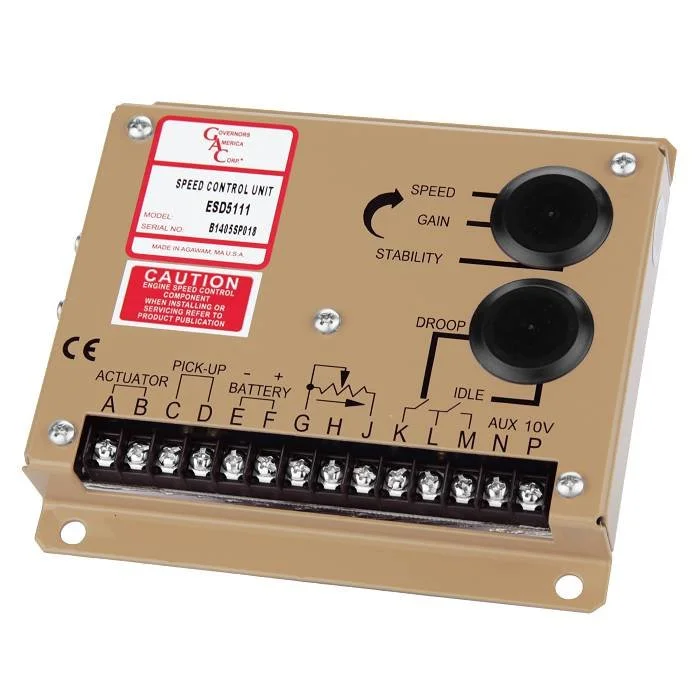 ESD5111 Series Isochronous, Variable Speed, Droop Governing