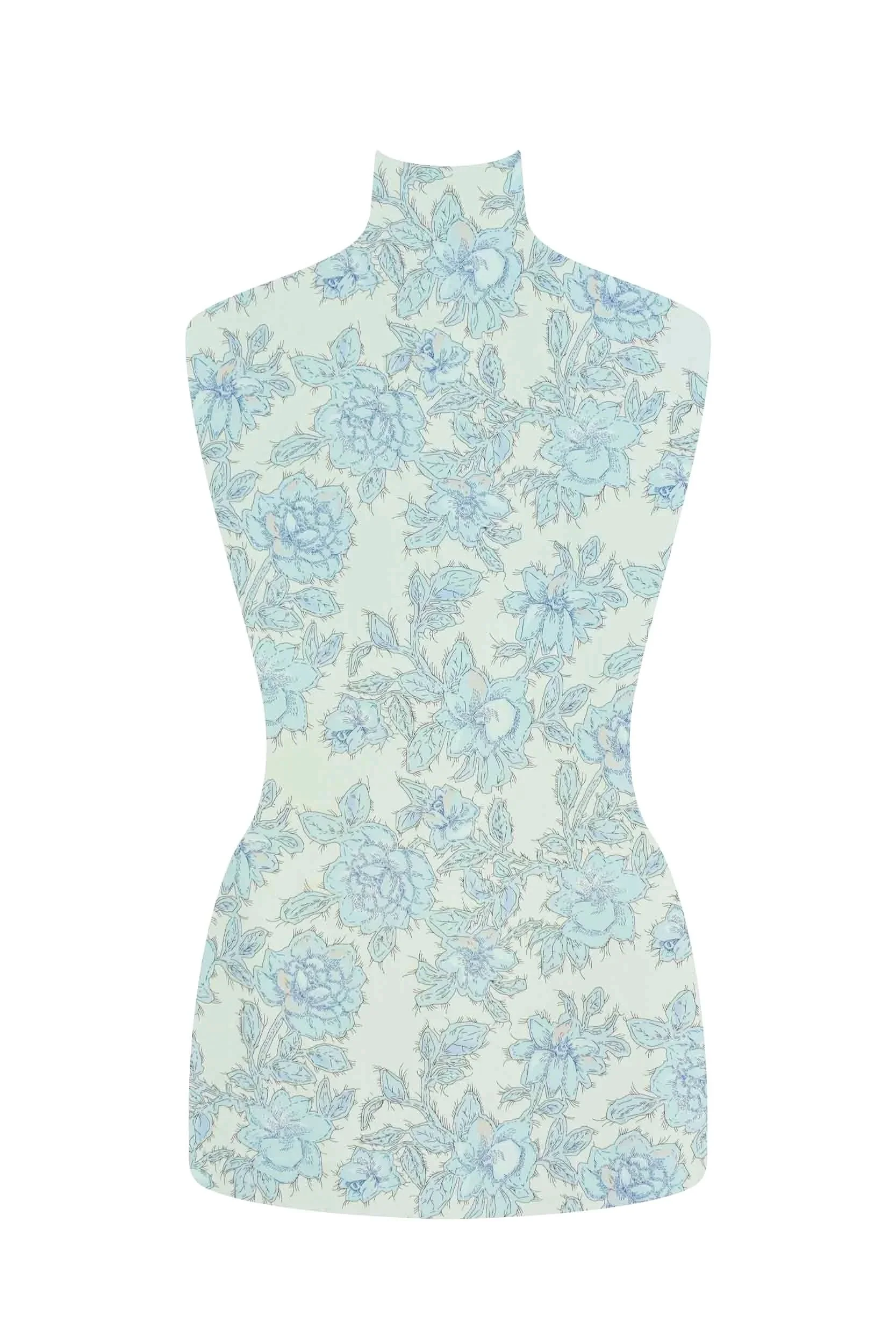 linthwaite blue storrs london dress fabric