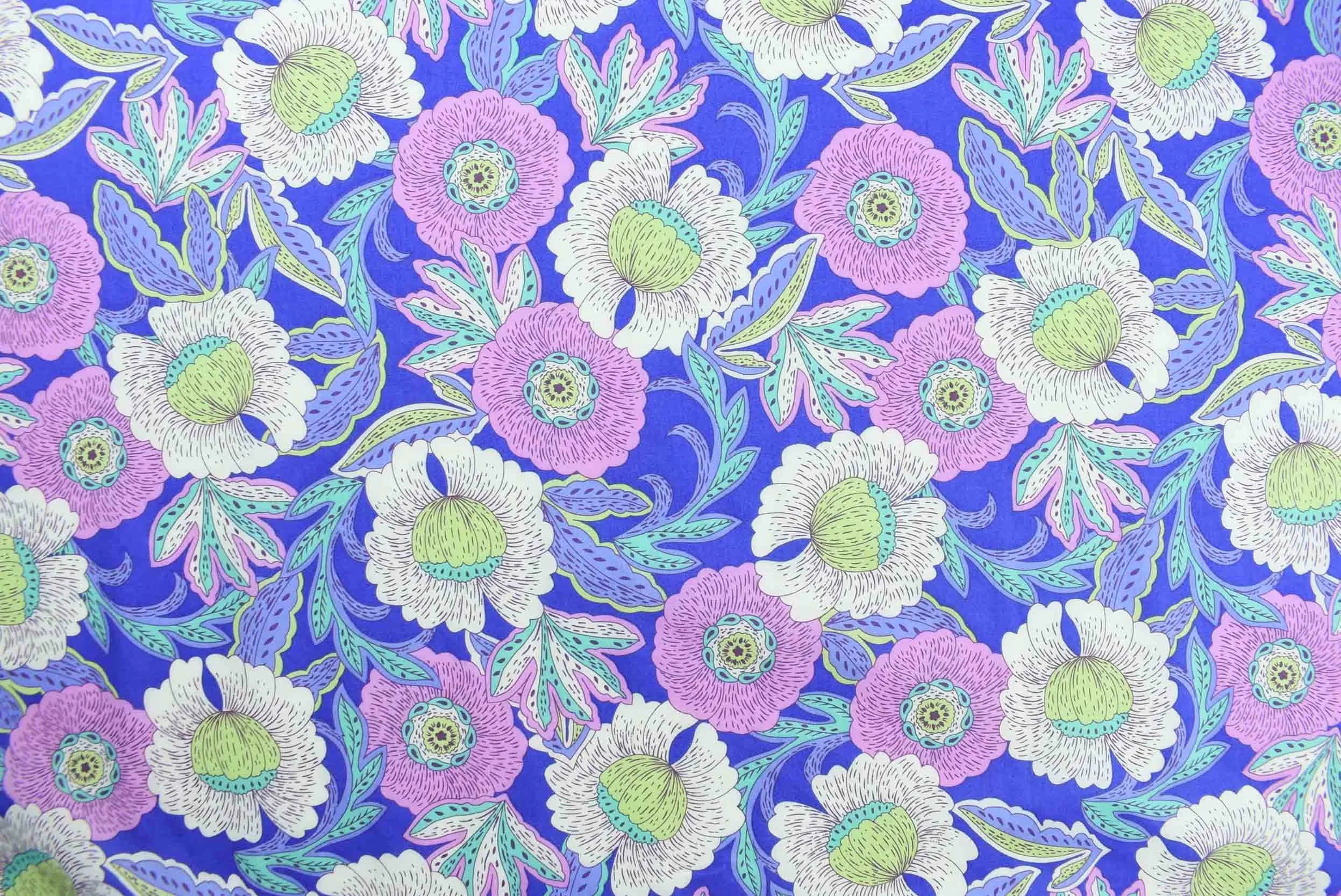 storrs london dress fabric hippolyta navy and pink