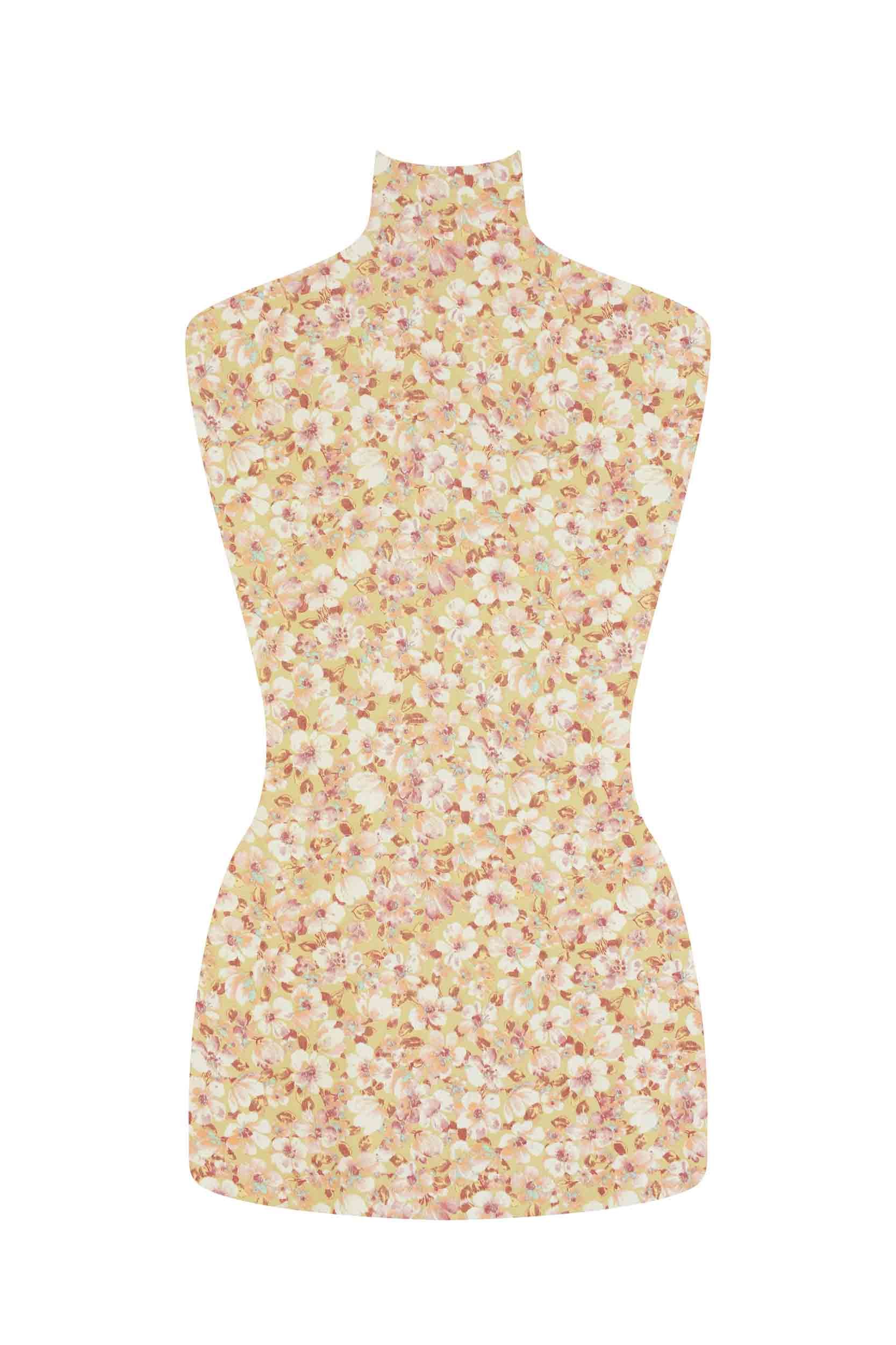 storrs london dress fabric mirabelle pink and cream