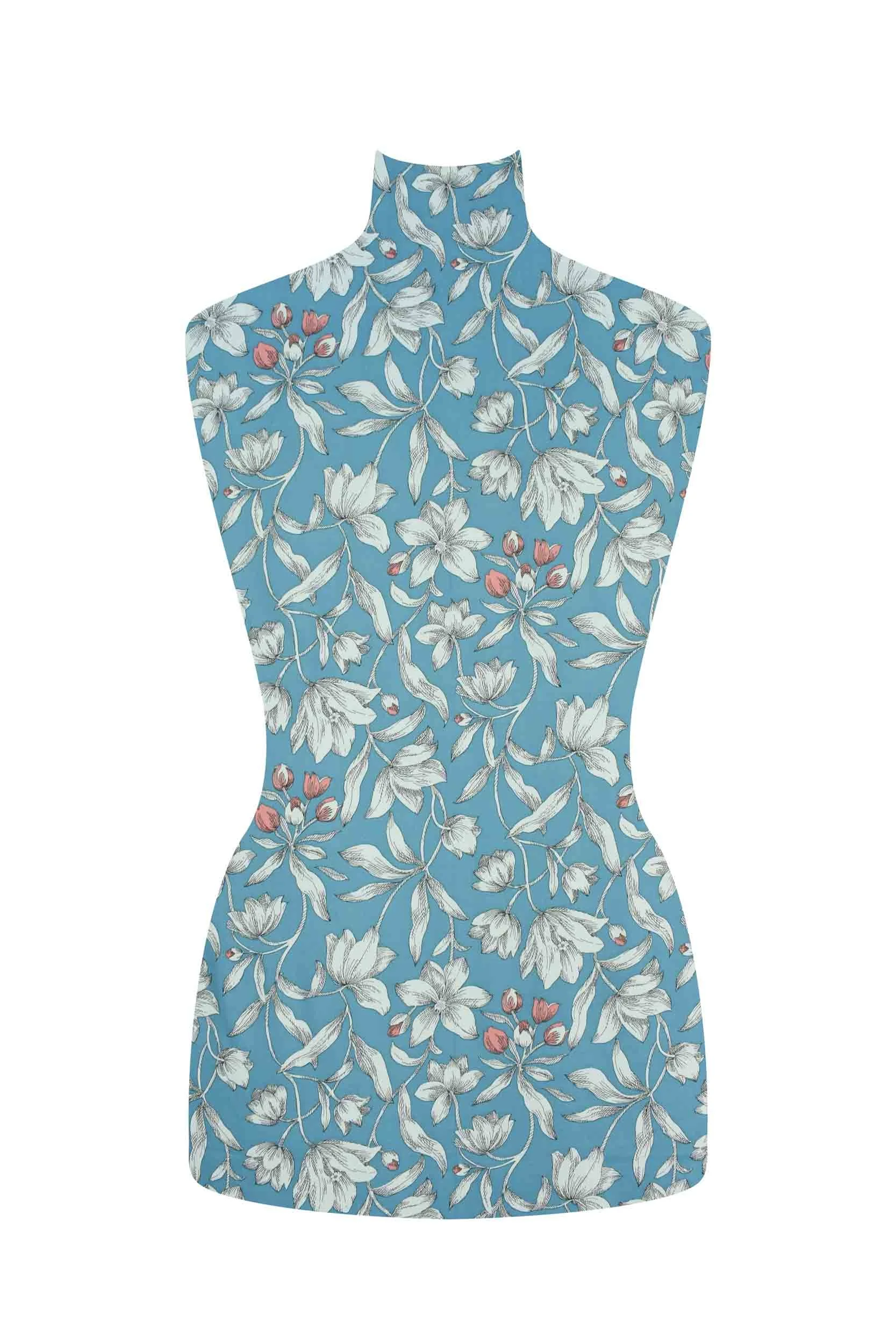 storrs london dress fabric wimpole blue