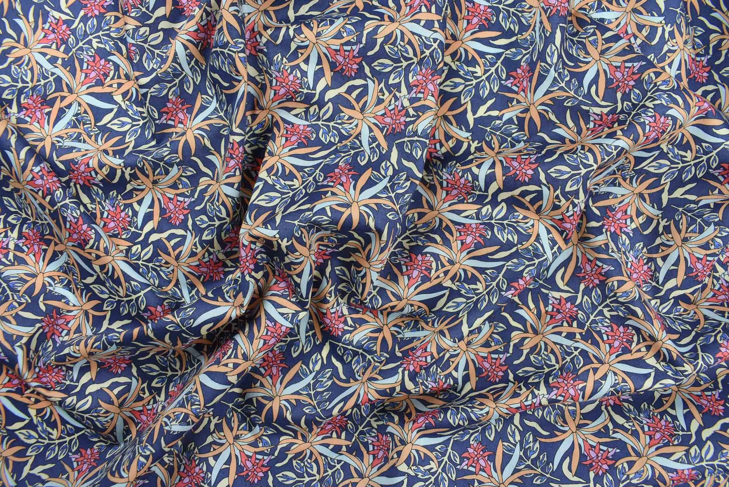 storrs london dress fabric etive navy
