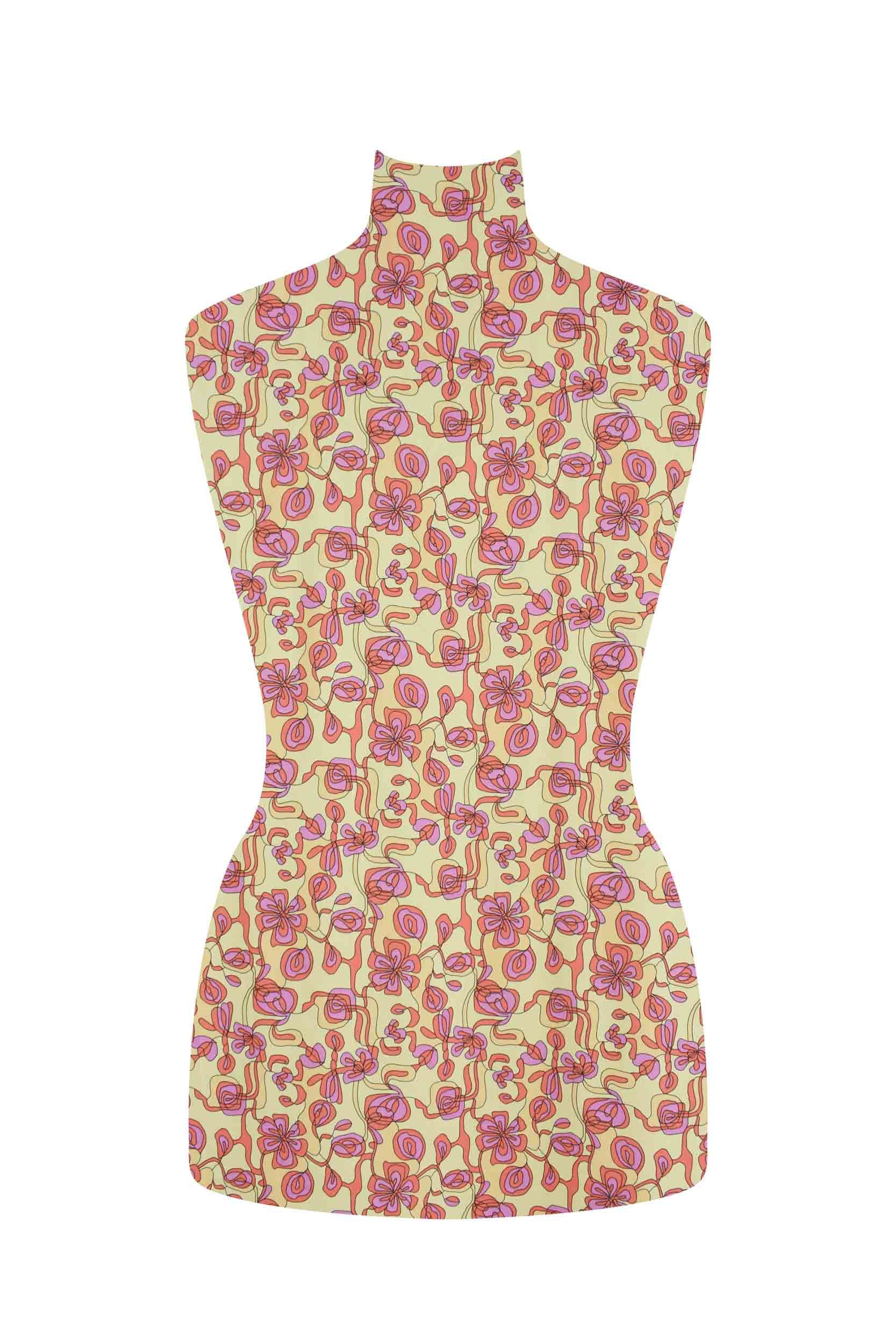 storrs london dress fabric sizergh pink