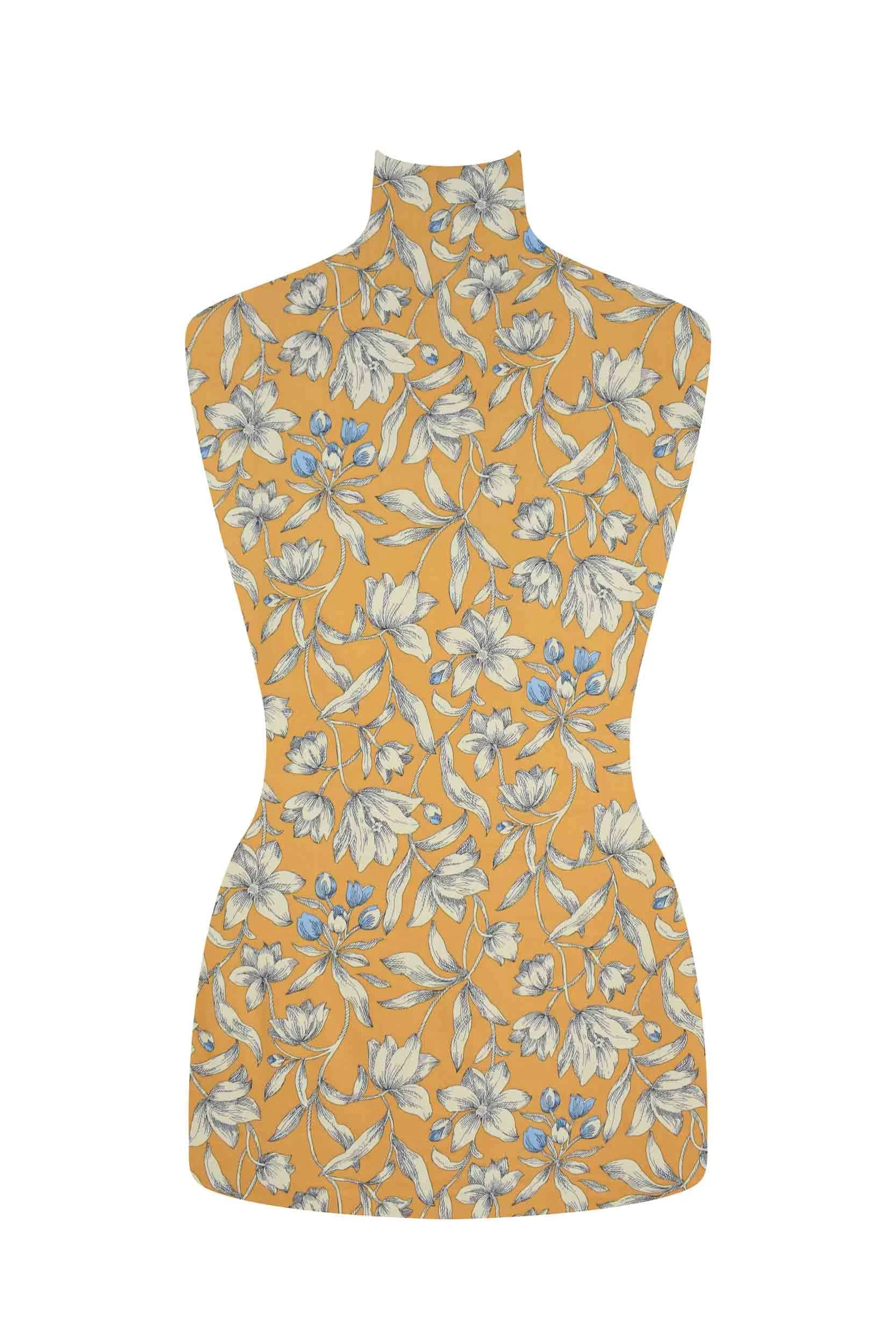 storrs london dress fabric wimpole orange