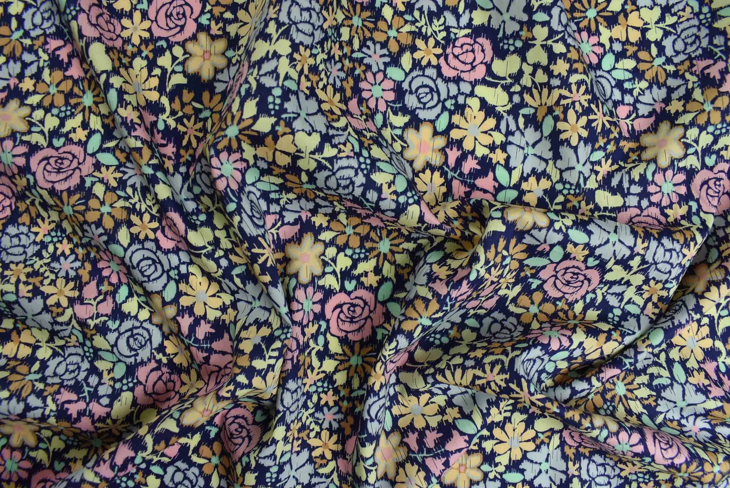 storrs london dress fabric margaret navy