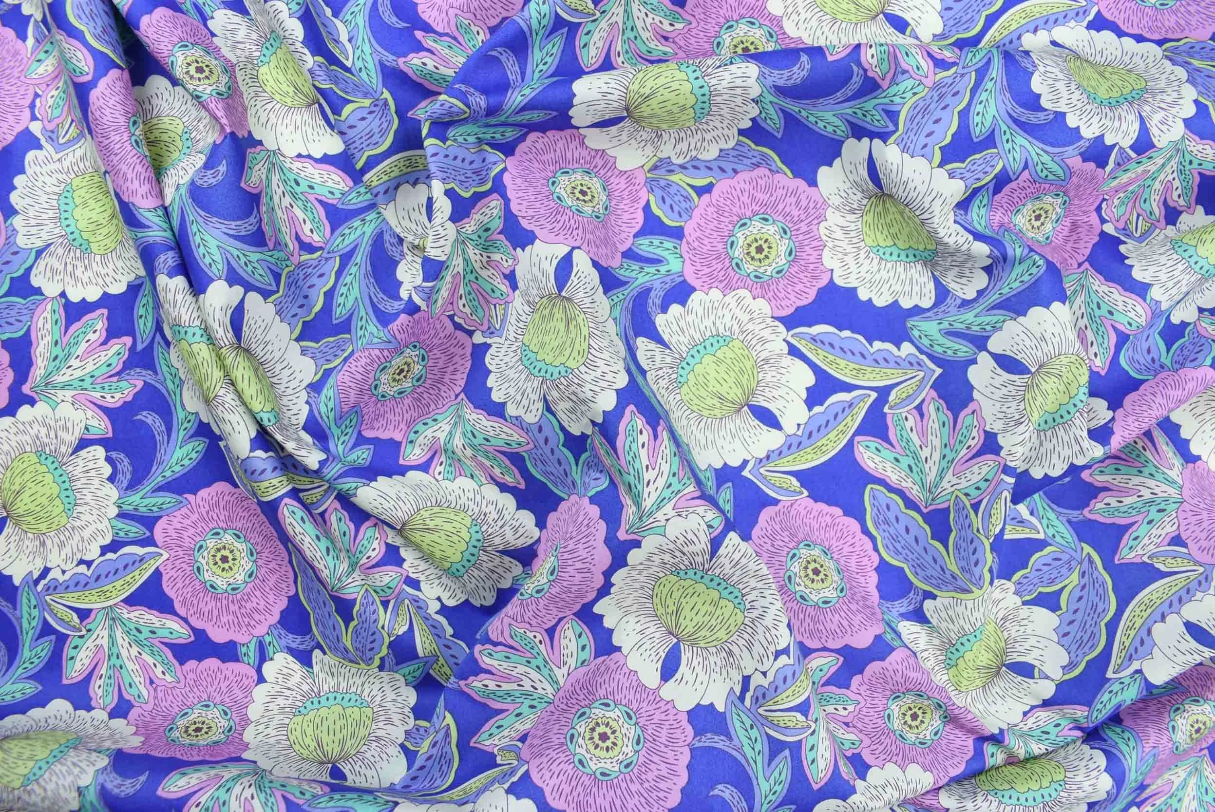 storrs london dress fabric hippolyta navy and pink