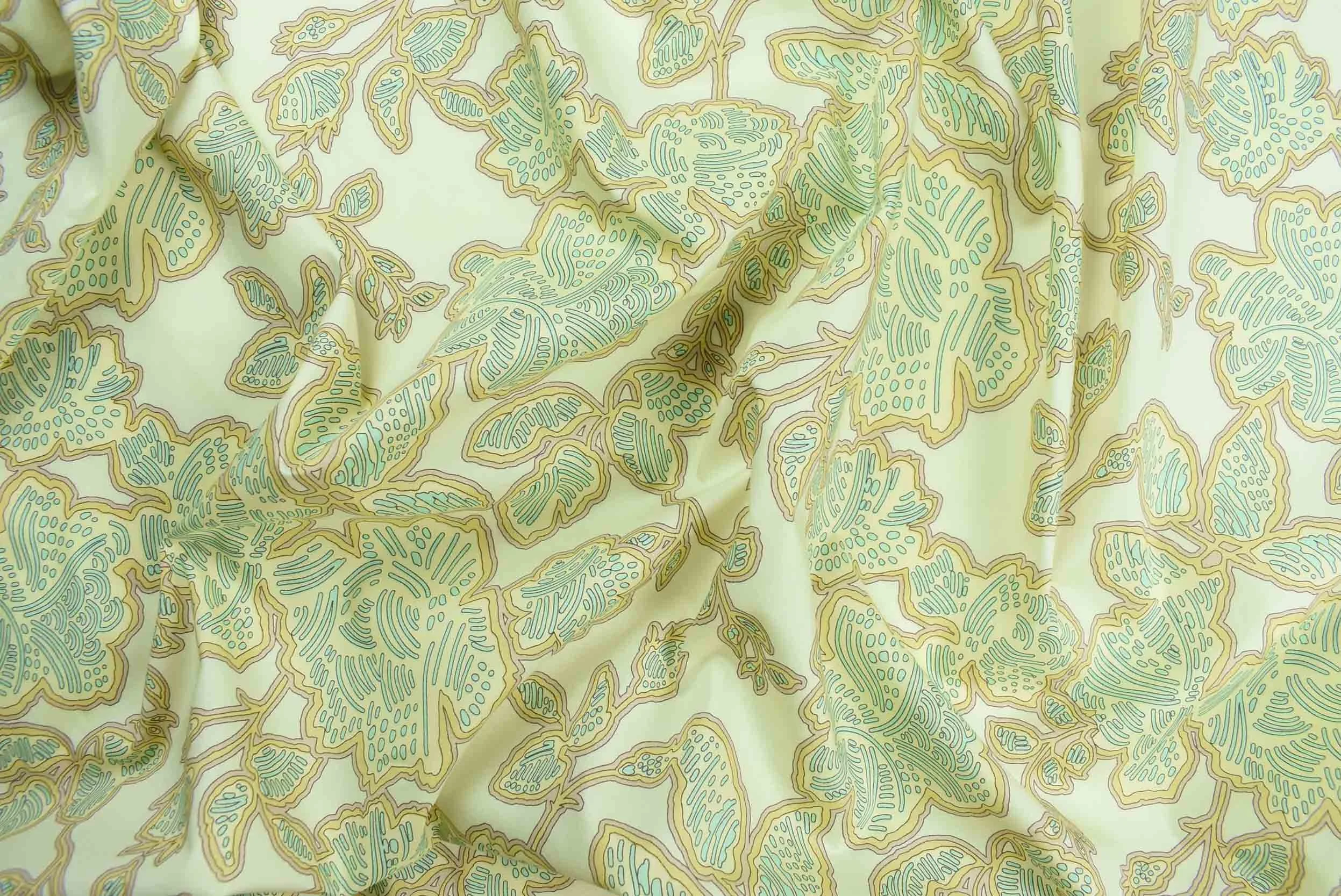 storrs london dress fabric phoebe aqua and gold