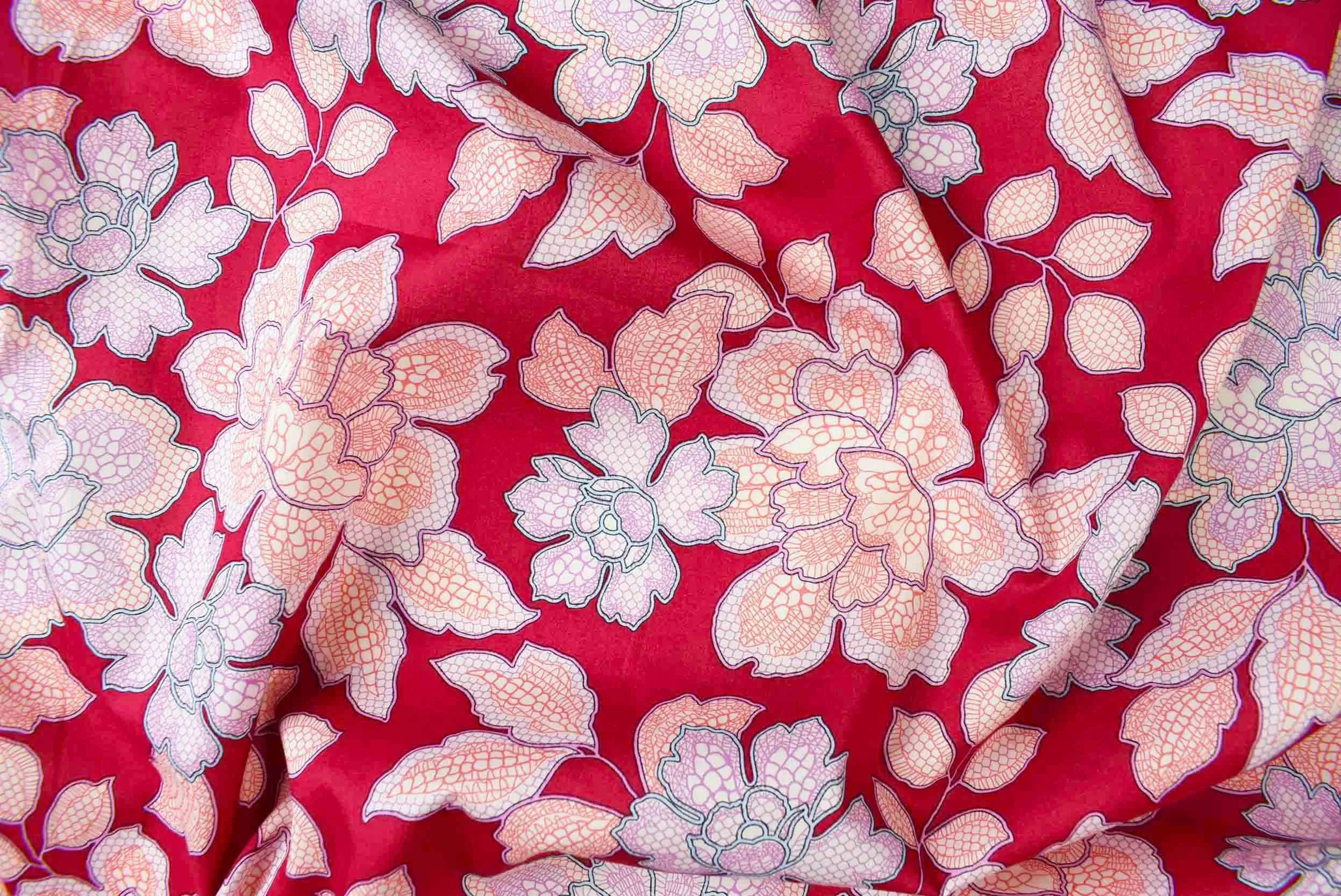 storrs london dress fabric chalfont red