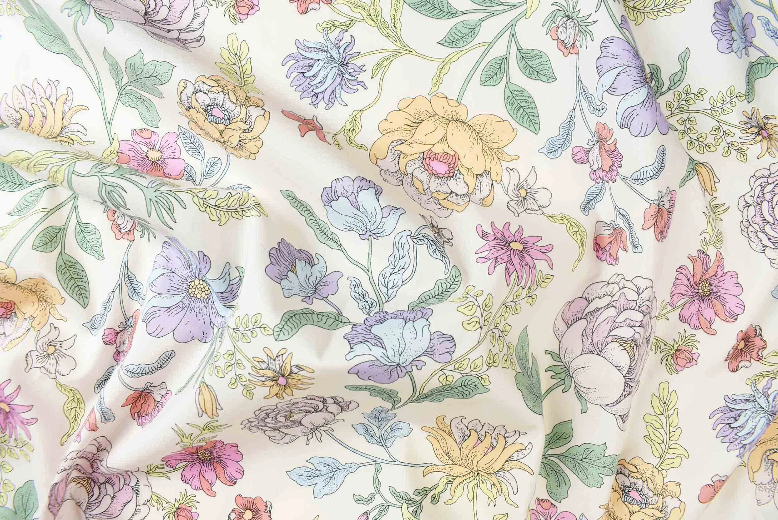 storrs london dress fabric richmond cream multi
