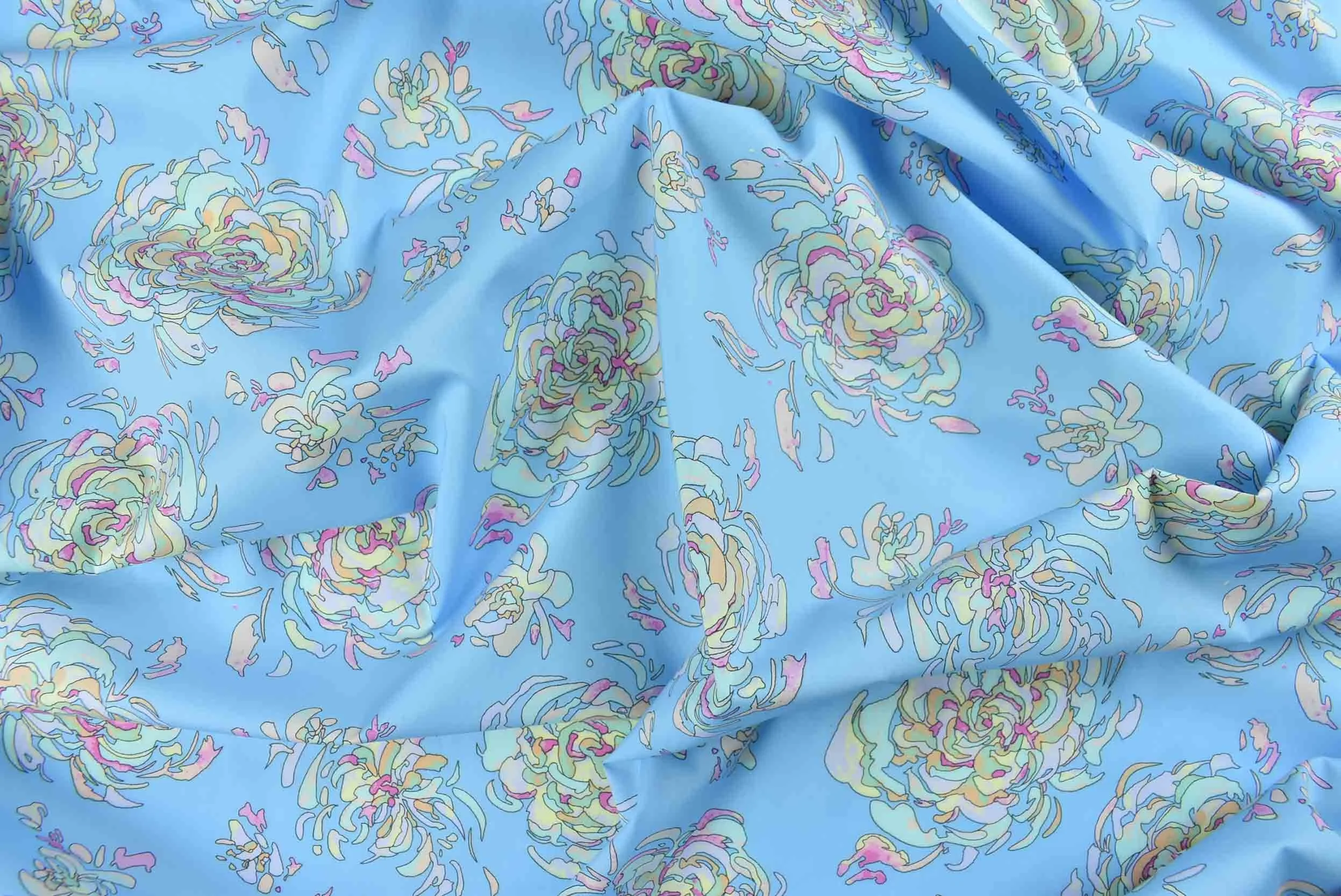 cassis blue storrs london dress fabric