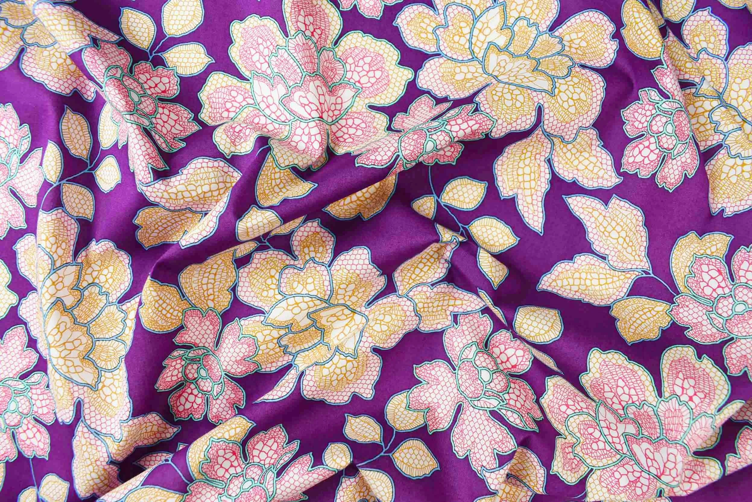 storrs london dress fabric chalfont magenta
